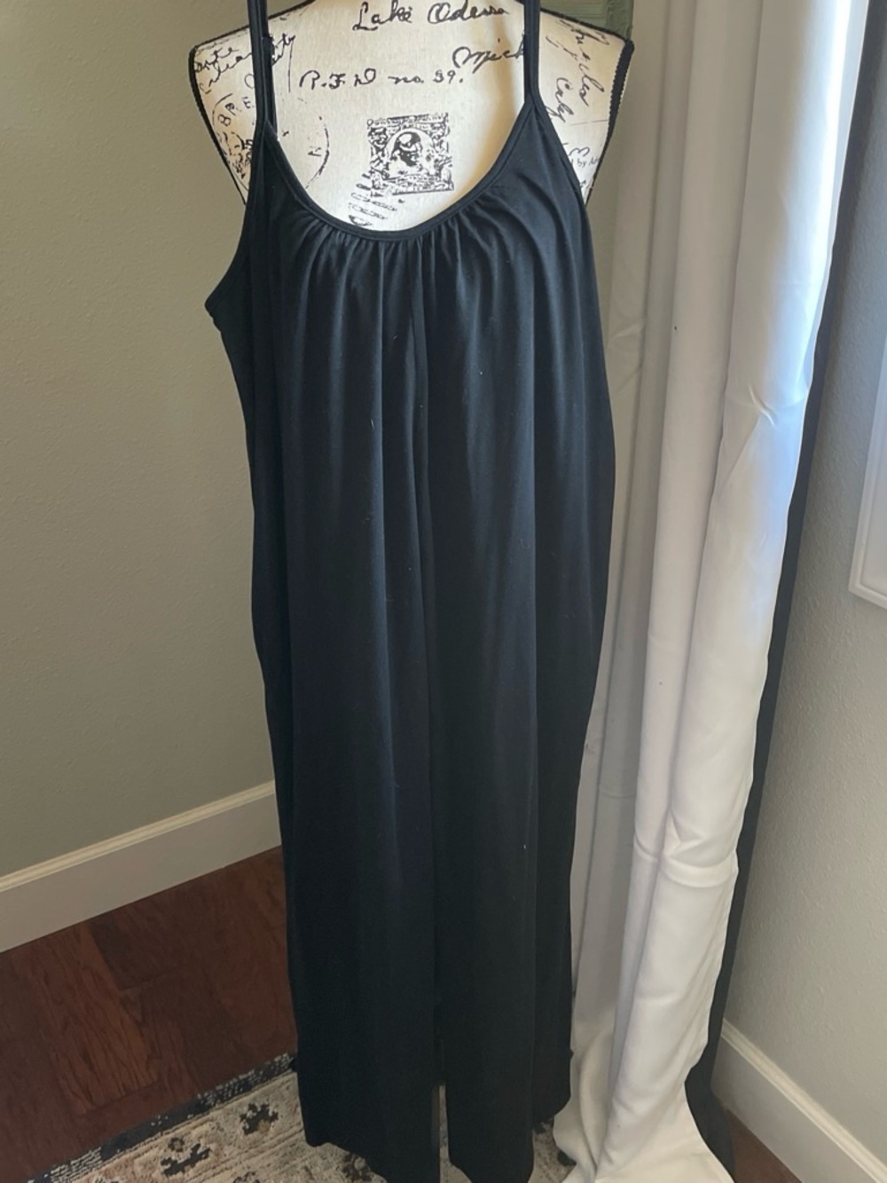 Black Women's Spaghetti-Strap Jumpsuit